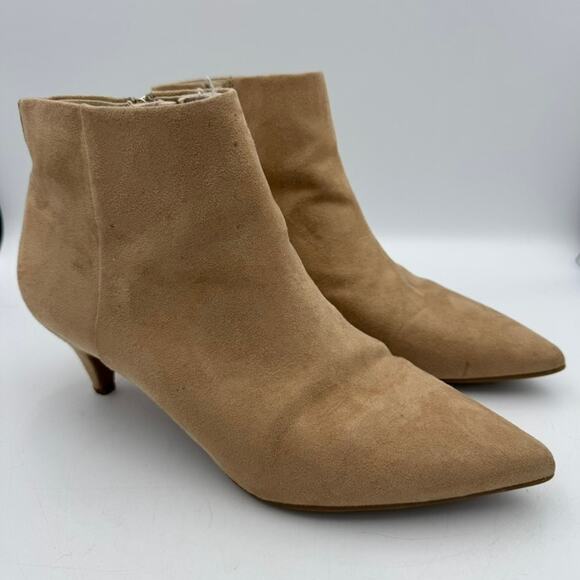 Circus by Sam Edelman Kirby Suede Pointed Toe Booties Size 10M Tan - Picture 1 of 10